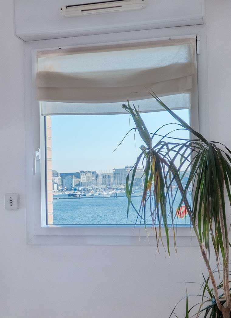 La vue depuis la salle à manger de l'appartement Cléolympe à Saint-Malo